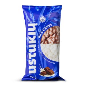 Rice cakes with milk chocolate flavored coating 100 g (11 units)