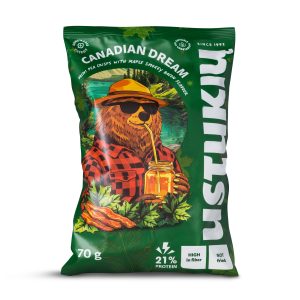 Mini pea crisps maple and smokey bacon flavour 70g (28 units)